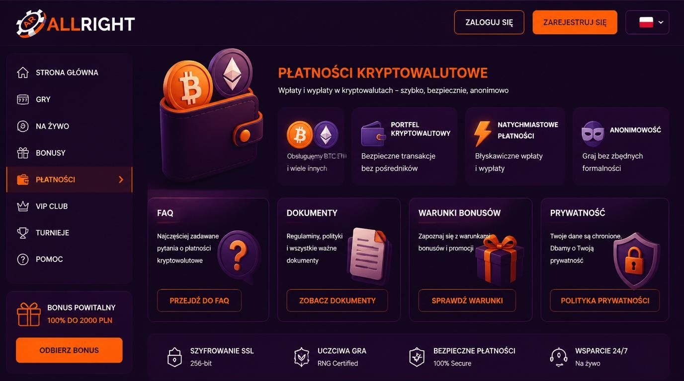  Kryptowaluty jako metoda wpłaty – szybkość i niejasności 